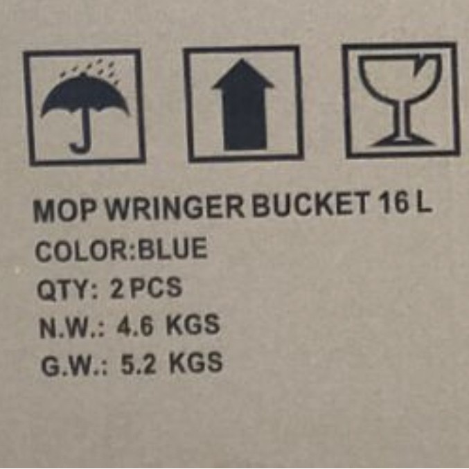 MOP WRINGER BUCKET 15 L. SINGLE SQUEEZE MOP BUCKET KODE 770