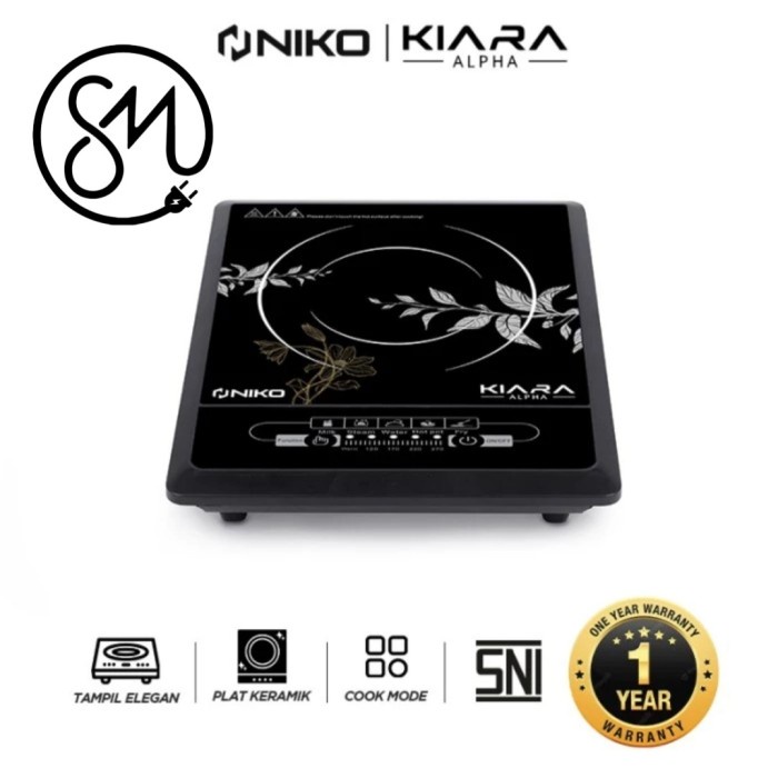 Kompor Induksi 1 tungku Niko Kiara Alpha kompor listrik