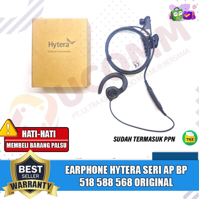 Bisa Grab! Earphone Hytera Ap Bp 518 588 568 Ehn 35 R-P Earset Handsfree Ht Hytera Ap Bp Ehn 35 R-P