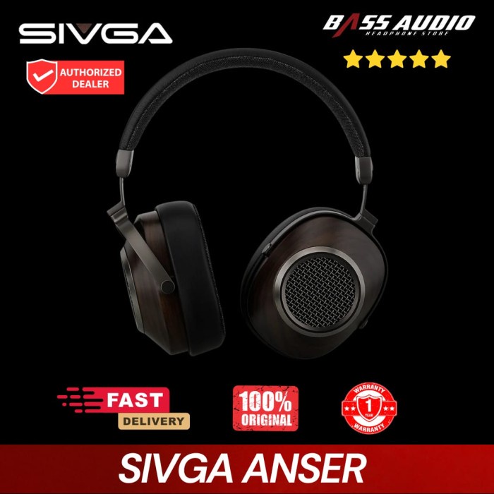 SIVGA Anser 50mm Dynamic Driver Open-Back Wood Headphone