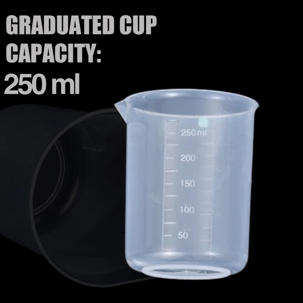 BURSON Gelas Ukur Plastik Dapur Laboratorium Measuring Cup - B4