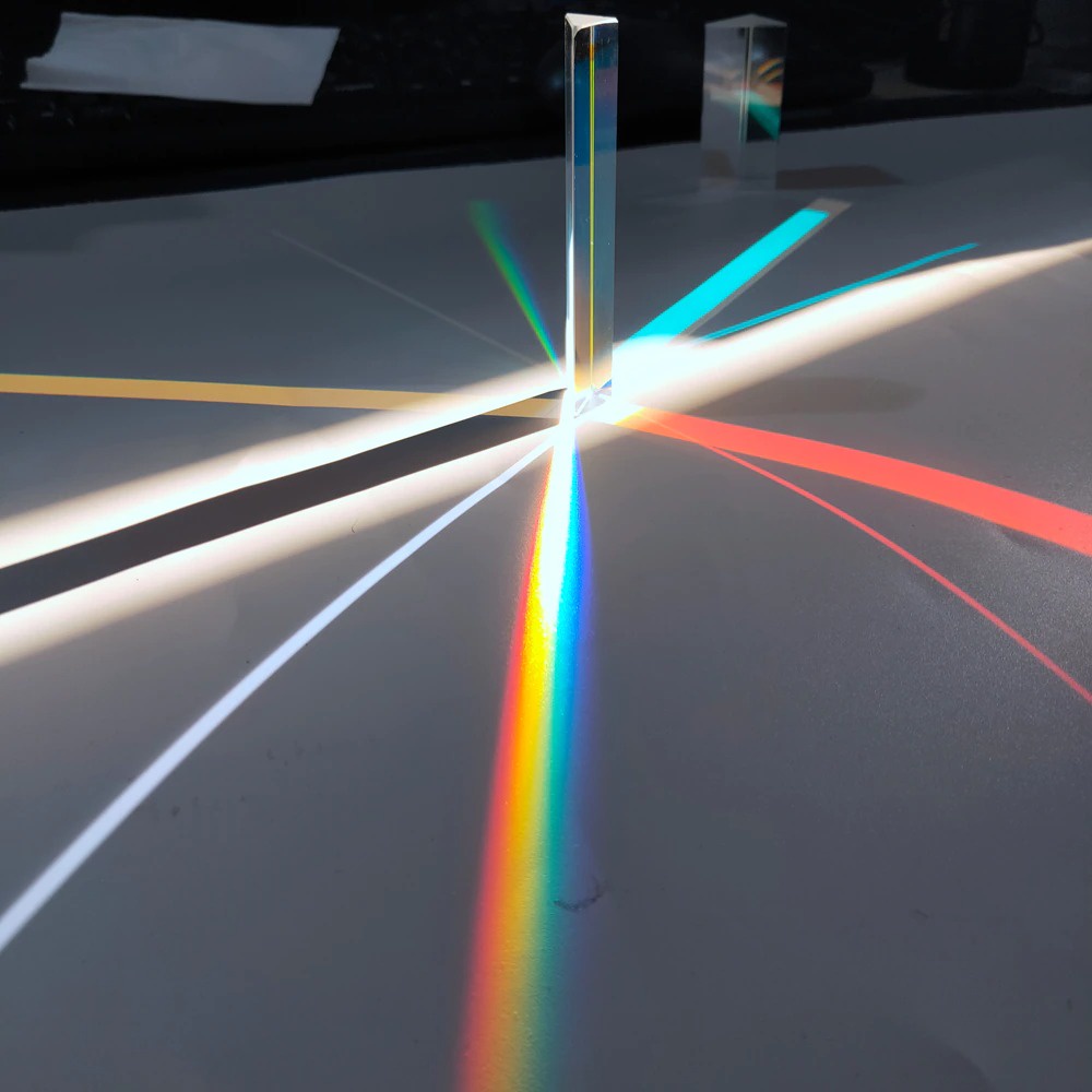 

RAINOT Kaca Optik Sudut Kanan Prisma Segitiga Pelangi Rainbow 87mm - K9OG
