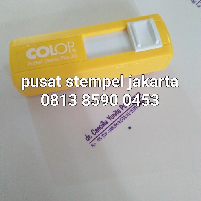 

Stempel Colop Poket 2.0 / Stempel Dokter