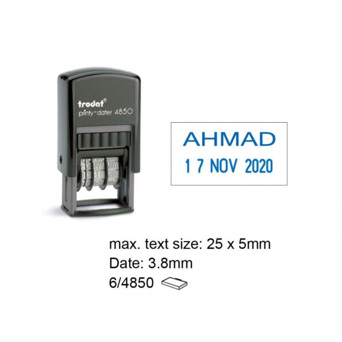 

Stempel Tanggal Trodat Tyep 4850 + Letter