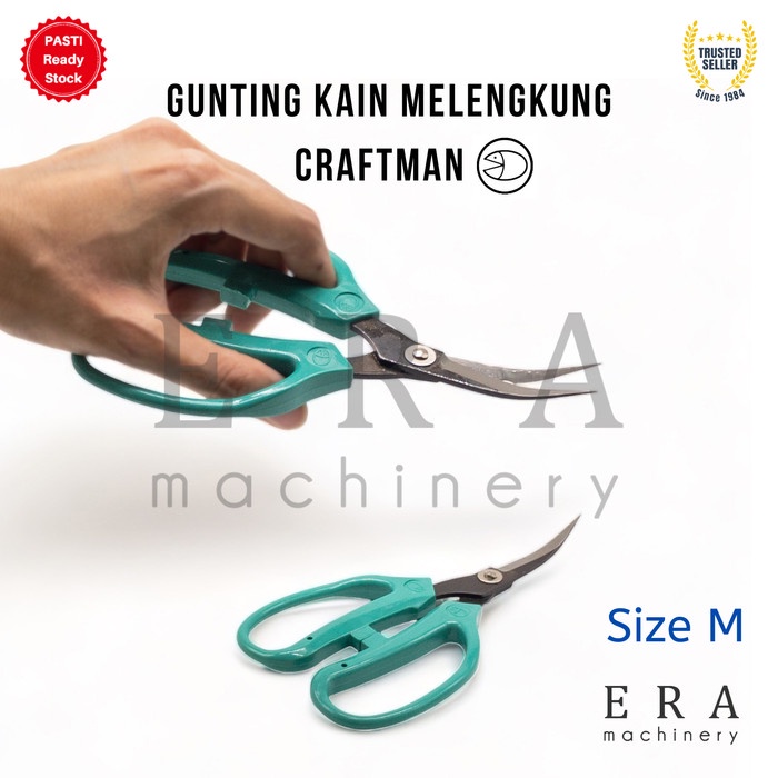 

Gunting Craftman Bengkok Melengkung Gunting kain Kodok Tailor M GROSIR