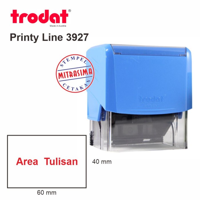 

Stempel Trodat 3927 ( Model Ekonomis bentuk Persegi )
