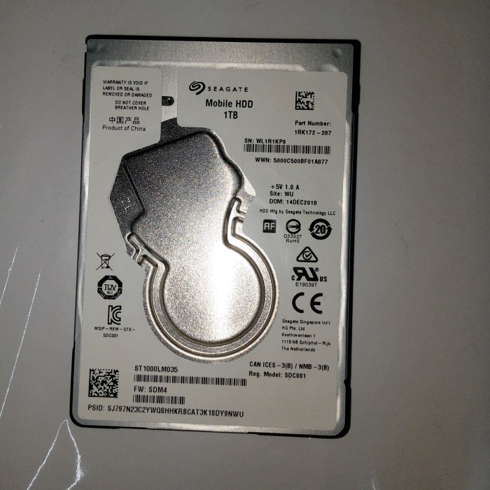HDD LAPTOP SEAGATE 1TB SENTINEL 100 %