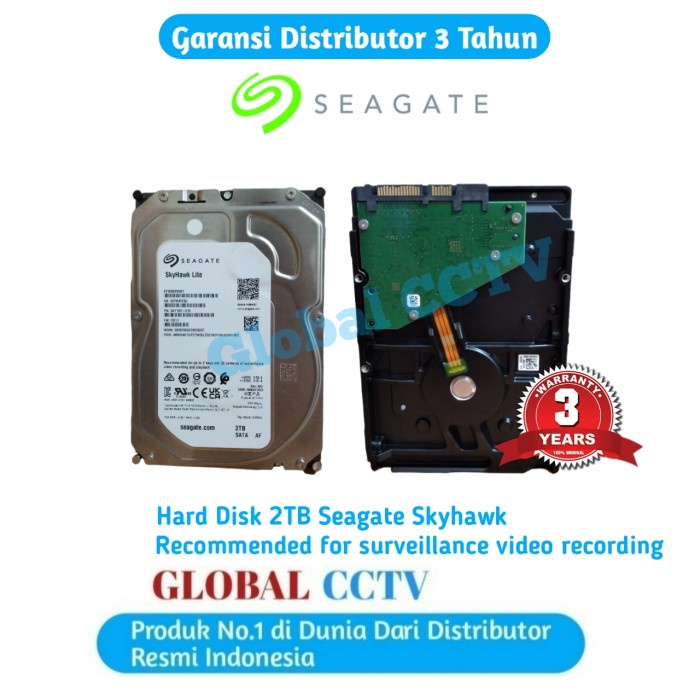 HARDISK 2TB SEAGATE SKYHAWK SURVEILLANCE HARDISK INTERNAL