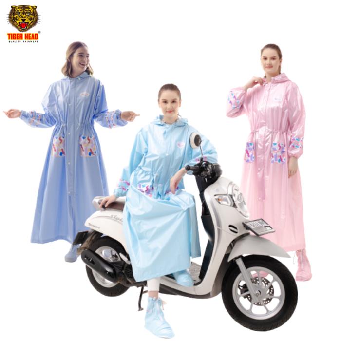 Tiger Head Jas Hujan Gamis Serut Eliza 70007 Syari