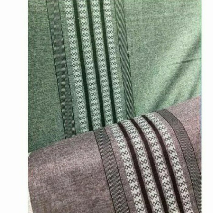 TERBARU Kain Katun Import Madinah Bahan Seragam Baju Koko Meteran Hijau Maroon