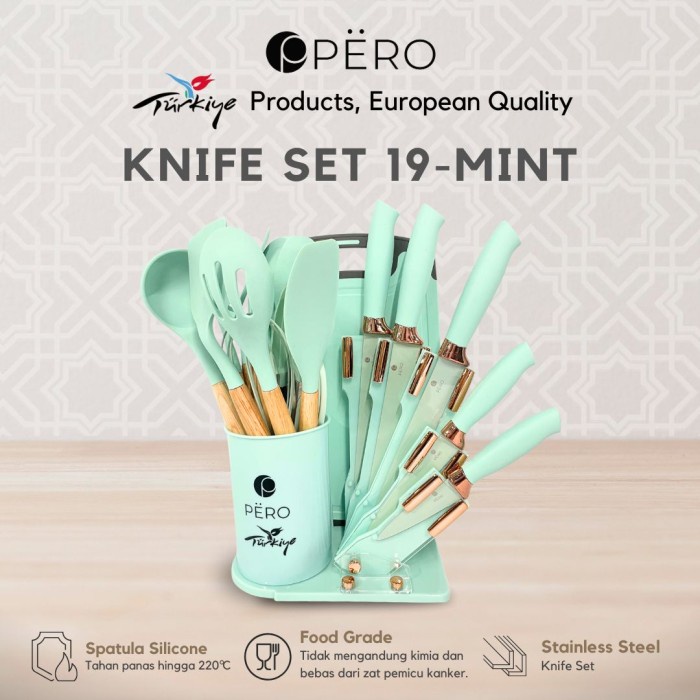 PERO KNIFE PISAU & SPATULA / KITCHENWARE SET 19