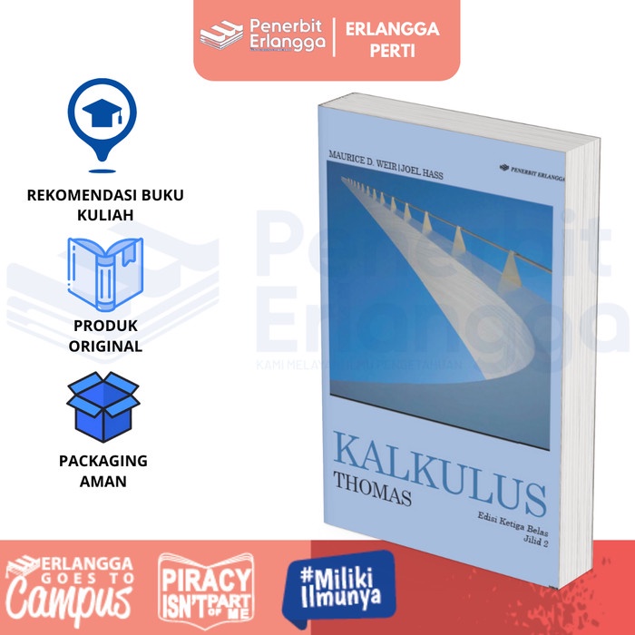 [Erlangga Official] Buku Referensi: Kalkulus Edisi 13 Jilid 2 - George B. Thomas, JR