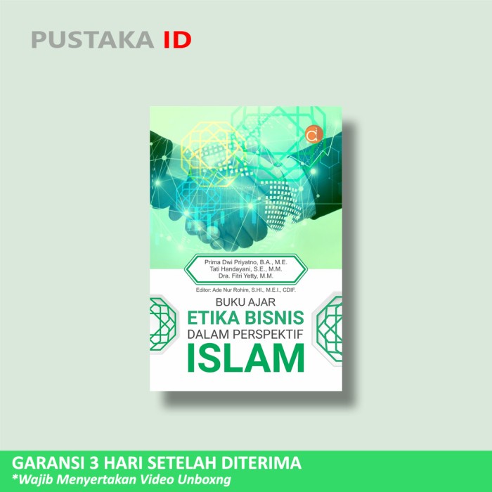 Buku Ajar Etika Bisnis dalam Perspektif Islam