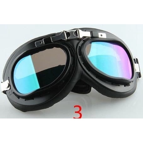 TERLARIS Goggle Kaca Mata Helm Cakil HBC Pilot Retro Klasik Kacamata