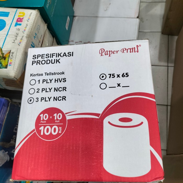 

Paper Pryns Kertas Kasir/Struk/Roll 75 X 65 3 Ply - Dus.
