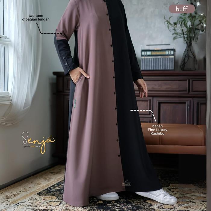 Senja Gamis Set By Shazfa Gamis Set Khimar Premium Gamis Set Cadar Syari