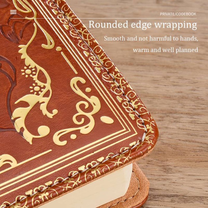 

Buku Jurnal Leather Notebook Diary A5 200 Halaman with Lock - JJ-3