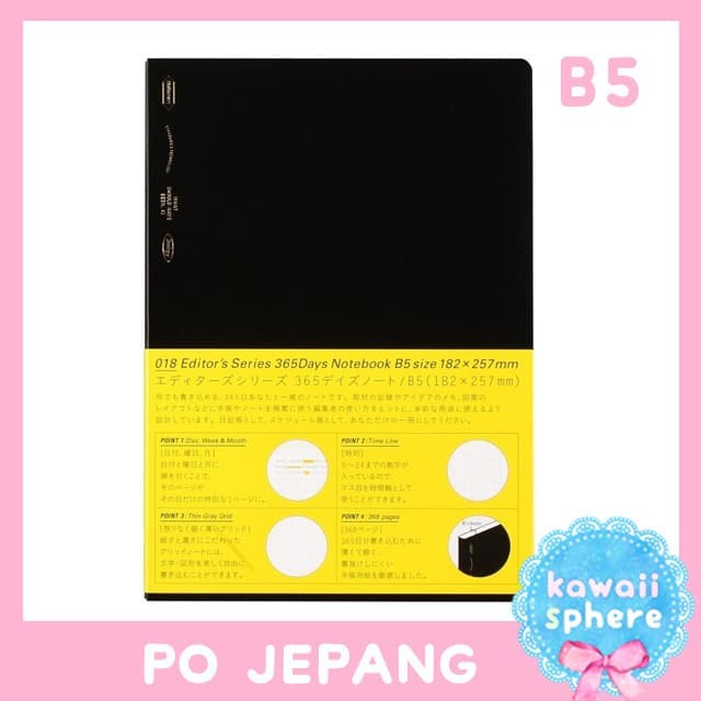 

Stalogy 365 Days Notebook B5 PO Jepang