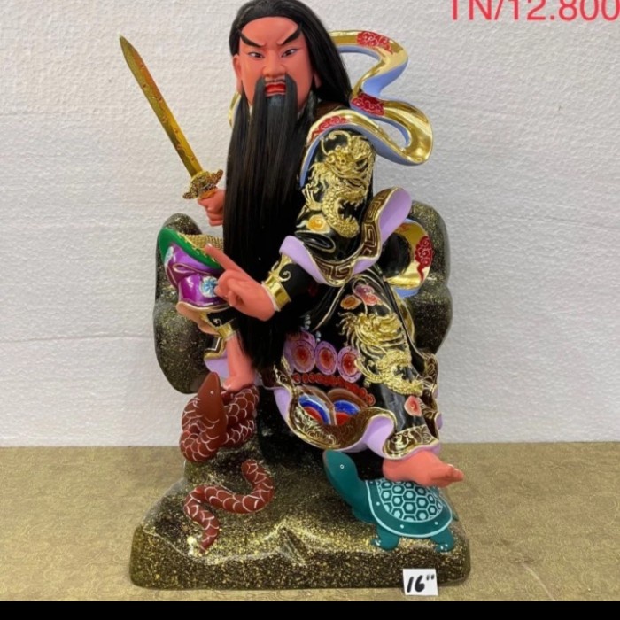 Patung Dewa Xuan Tian Shang Di Kayu