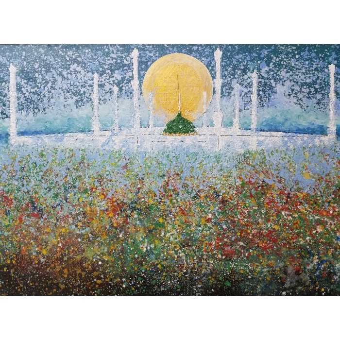 Lukisan Masjid Nabawi Karya Maestro Hassan Pratama 2023