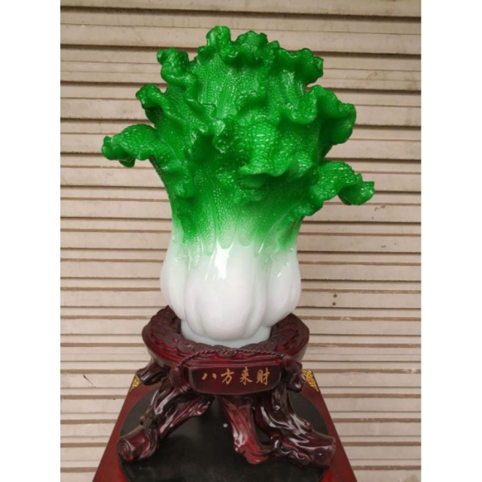 Hiasan Mewah Fengshui Model Sawi Putih Ukuran Jumbo