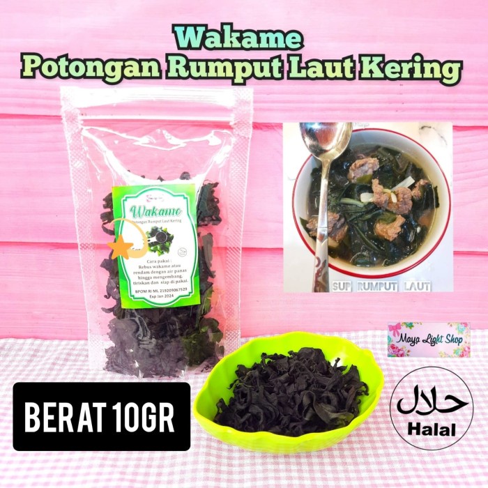 

Wdo - Wakame Rumput Laut Kering Halal Dried Seaweed Nori Sup Jepang Korea