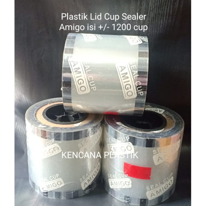 PLASTIK CUP LID SEALER/ LID CUP SEALER POLOS BUAH DAN KARTUN 1200 CUP