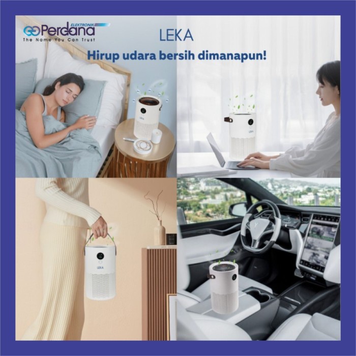 LEKA AP7809 Portable Air Purifier Rechargeable HEPA13 Filter Anion