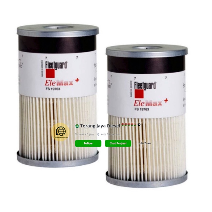 FS19763 FS19763 FS 19763 FUEL WATER SEPARATOR FILTER