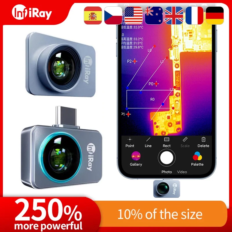 ELTRA InfiRay Xinfrared P2PRO Thermal Imaging Camera for Phone P2 Pro Infrared Imager Phone Repair