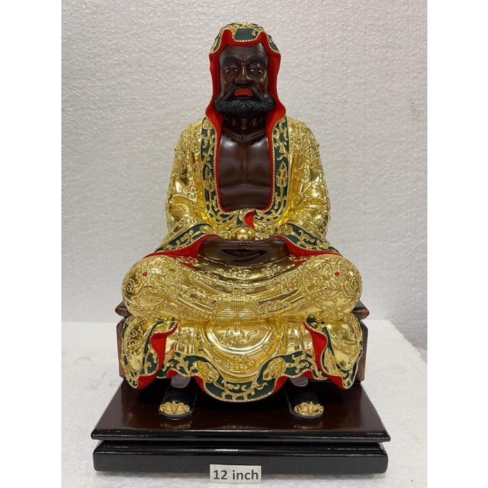 Svetlana Patung Buddha Tat Mo / / Da Mo Kayu 12In