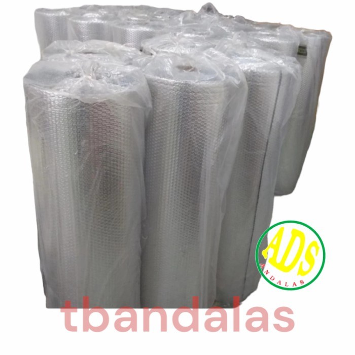 TERMURAH - Alumunium foil bubble Peredam panas atap seng genteng 1 roll 25 meter