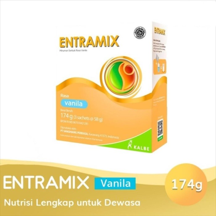 

ENTRAMIX PROTEIN SUSU VANILLA / COKELAT. Nutrisi Lengkap Dewasa Lansia