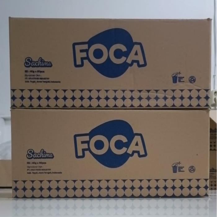 

Foca Sachima Camilan Snack Biskuit Cookies Wafer Teman Kopi Murah Bergizi 1 Dus isi 60pcs Cokelat