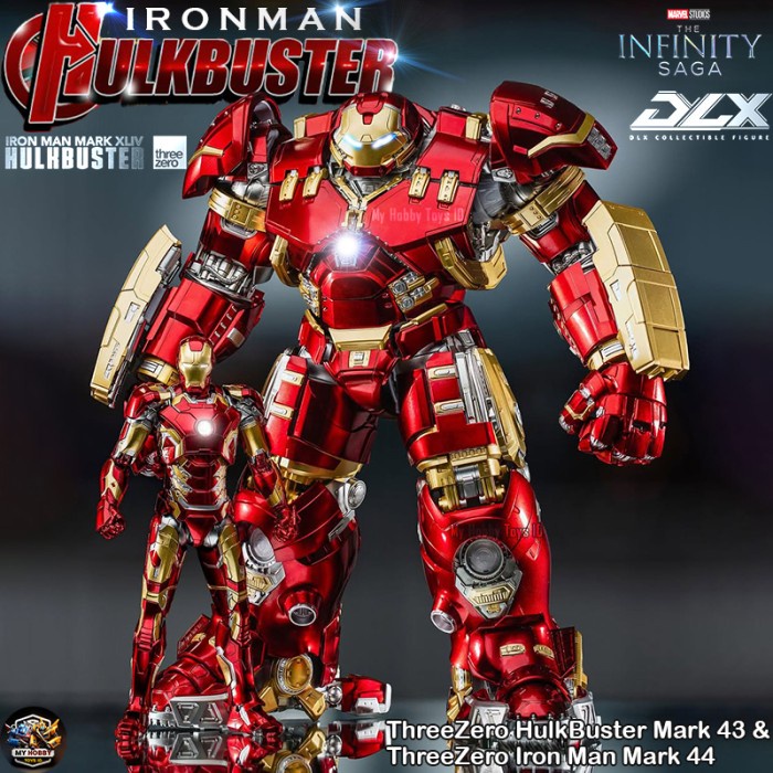 100% Original Threezero DLX Hulkbuster Mark 44 Combine Iron man Mark 43 Superhero Marvel Avengers