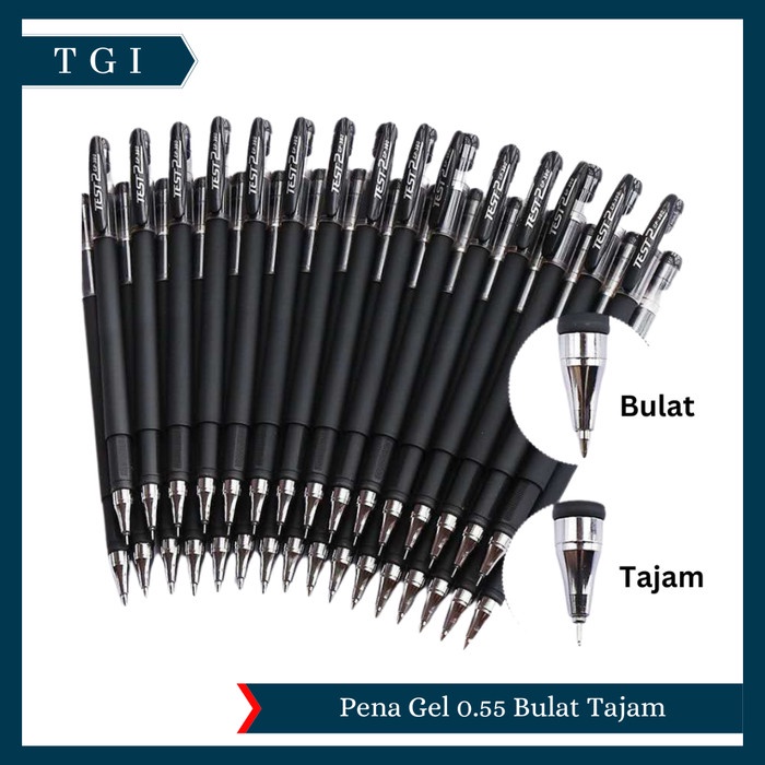 

Tgi - Pulpen Gel 0.5Mm Bulat Tajam Polos Alat Tulis Kantor Pena Gel