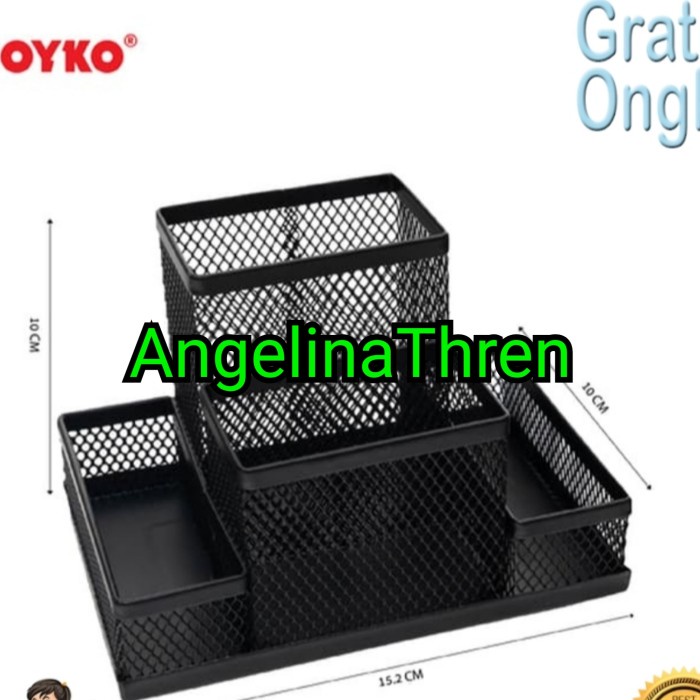 

Desk Set Ds-19 - Tempat Alat Tulis Jaring - Rak Laci Meja Kantor