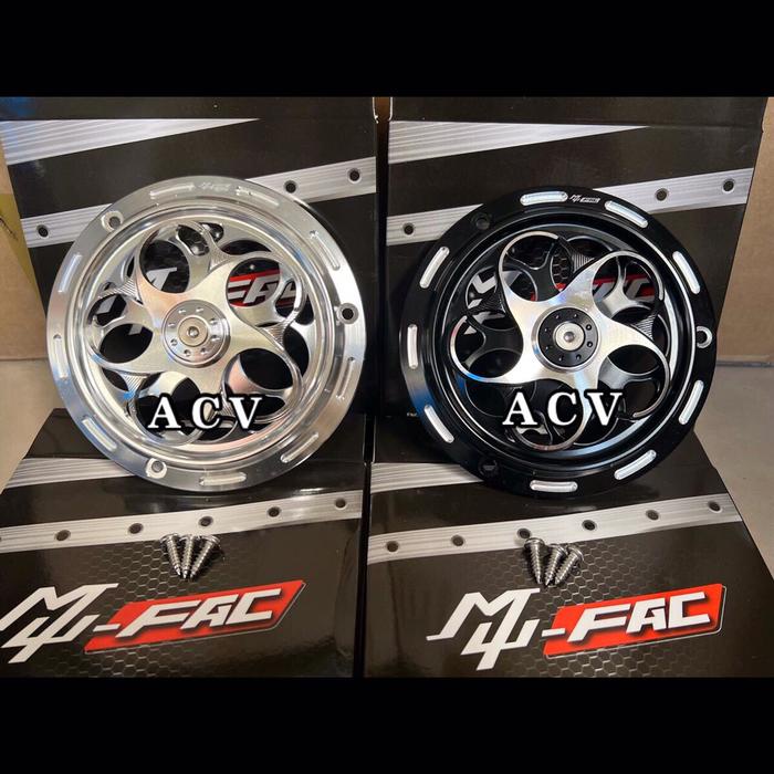 MUFAC Cover Fan Spinner Pelindung Kipas Radiator Full Aluminium CNC Vespa / Beat / Mio / Scoopy /