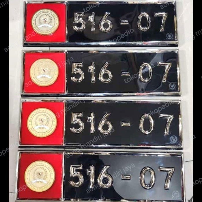 pelat mobil dpr ri logo terbaru timbul