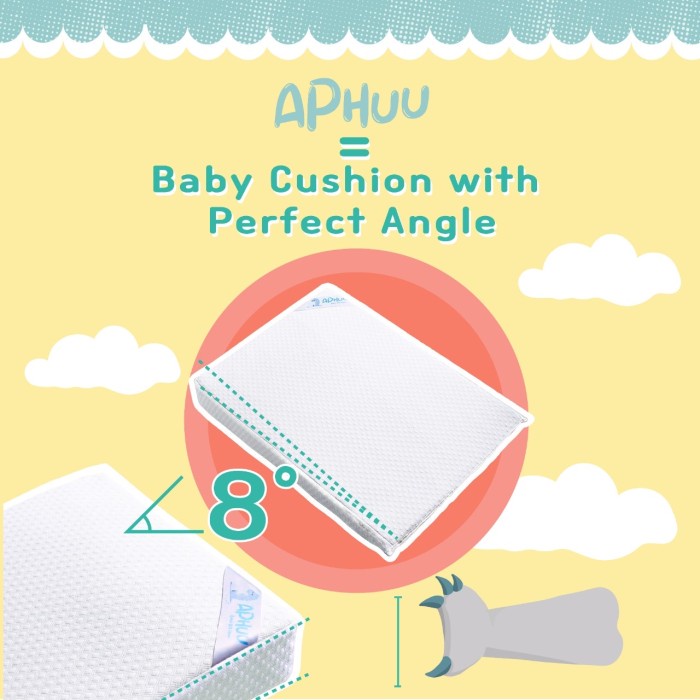 APHUU Baby Wedge Cushion Besar Bantal ring Pillow Anti Kolik Gumoh