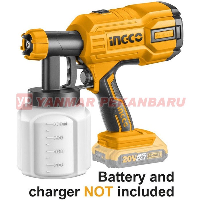 Spray Gun Cordless 20V INGCO CSGLI2001