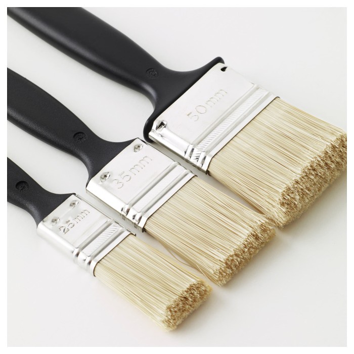 Kuas Cat isi 3 Pcs Buatan Swedia 50mm 35mm 25mm