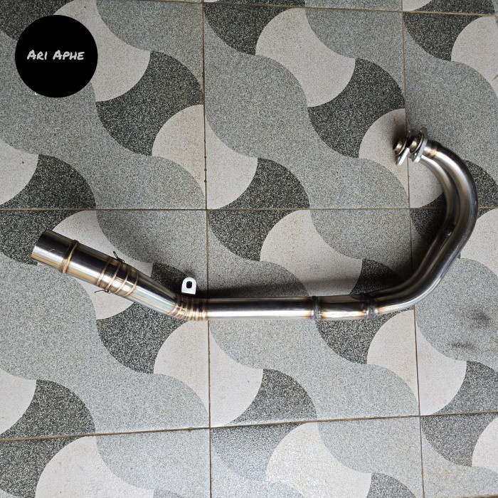 Header Pipa Leher Knalpot Original R9 Ninja 250 Karbu