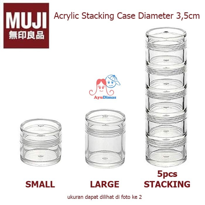 

TERLARIS! MUJI Acrylic Stacking Case Transparent - Tempat penyimpanan akrilik