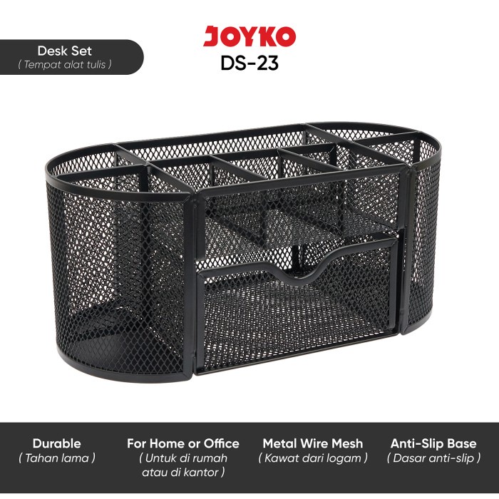 

Desk Set Pen Holder Tempat Alat Tulis Jaring Jala Joyko DS-23