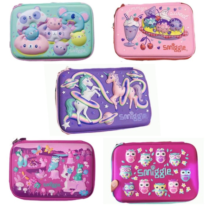 

Kotak Tempat Pensil Anak Cewek Smiggle Hardtop Hardcase 3D Replica Pencil Case hard Case Art