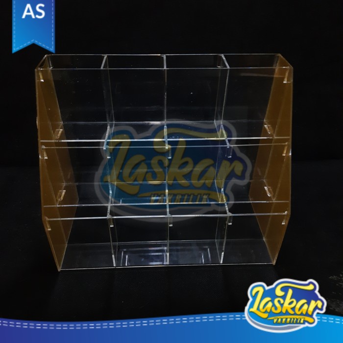 

PROMO! display rak pulpen acrylic 3 tingkat/acrylic tempat alat tulis