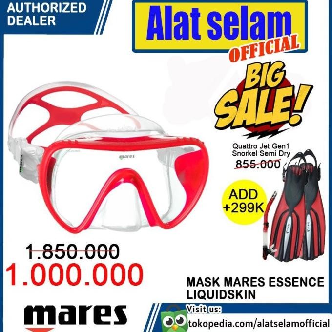 MASK SCUBA DIVING MARES ESSENCE SKIN MASKER SELAM SNORKELING