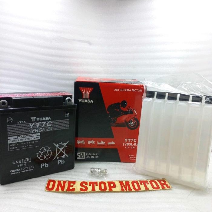 Ready Aki Kering Merk Yuasa YB5L-B MF cocok untuk Motor supra x lama, vega r , smash, kaze