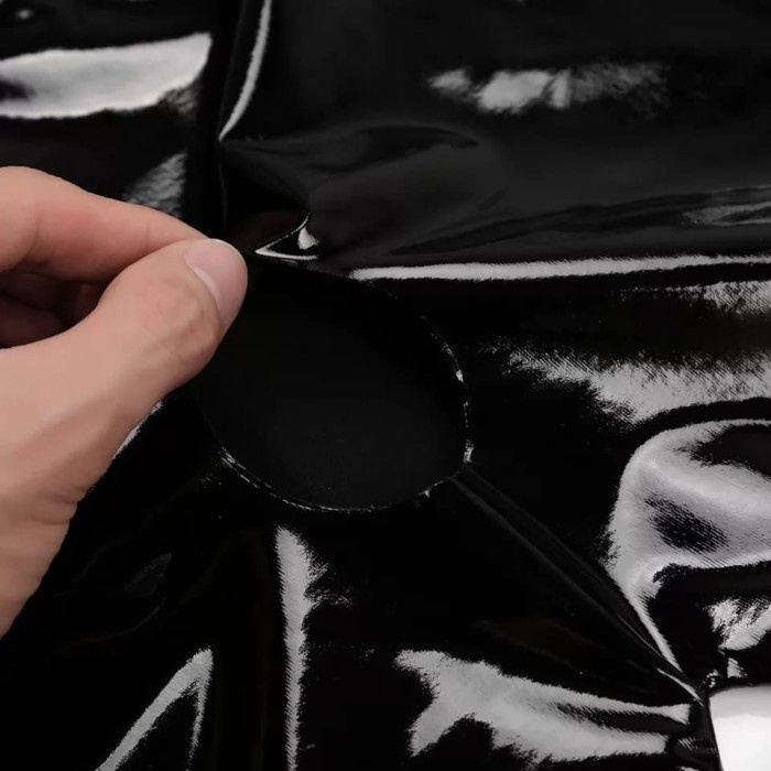 Sexy Lingerie Pria Boxer Kulit Model Celana Pendek Dengan Lubang Asli 100%